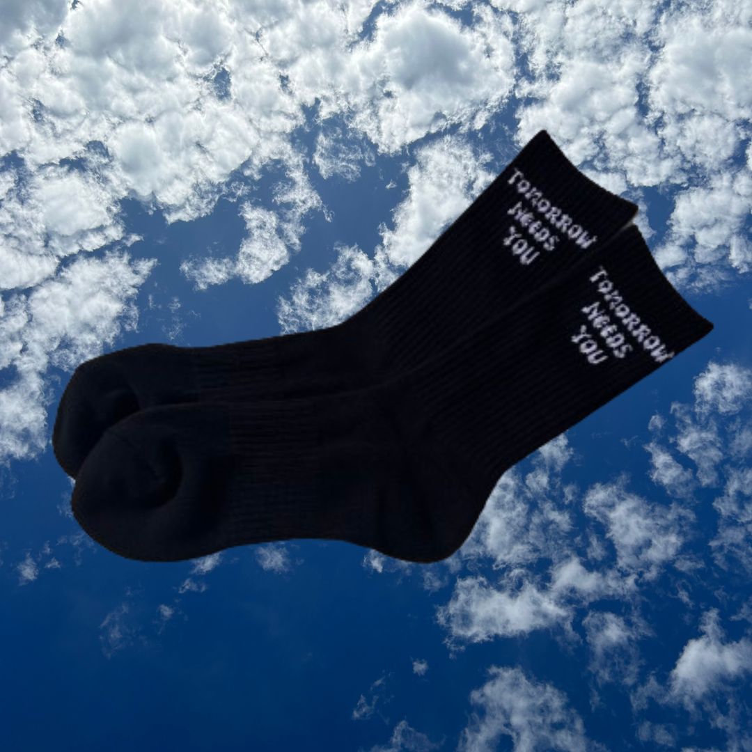 Tomorrow Needs You Crew Socks
